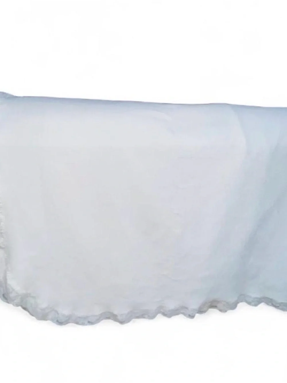 Vintage Twin Lace Trim Bedspread